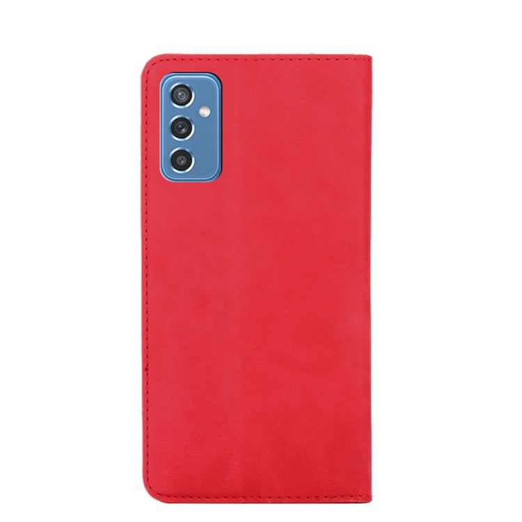 For Samsung Galaxy M52 5G Skin Feel Magnetic Horizontal Flip Leather Phone Case