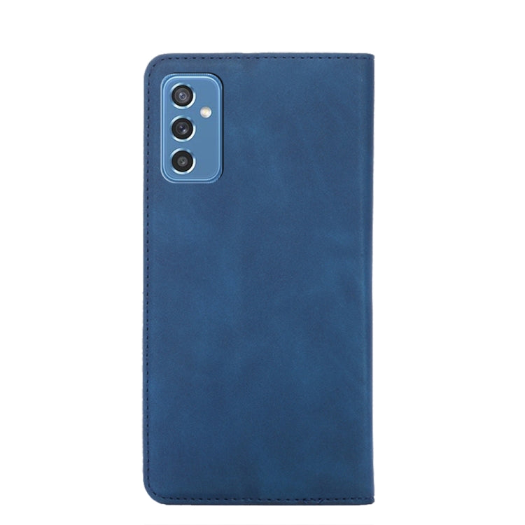 For Samsung Galaxy M52 5G Skin Feel Magnetic Horizontal Flip Leather Phone Case
