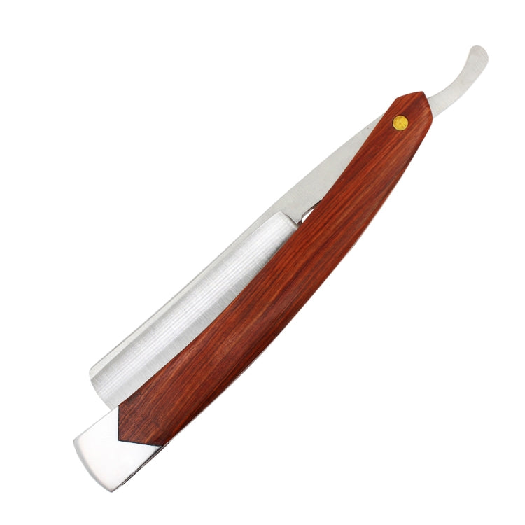 Z-14 Straight Edge Razor Folding Manual Shaving Shaver Beard Cutter with Wood Handle(Brown)