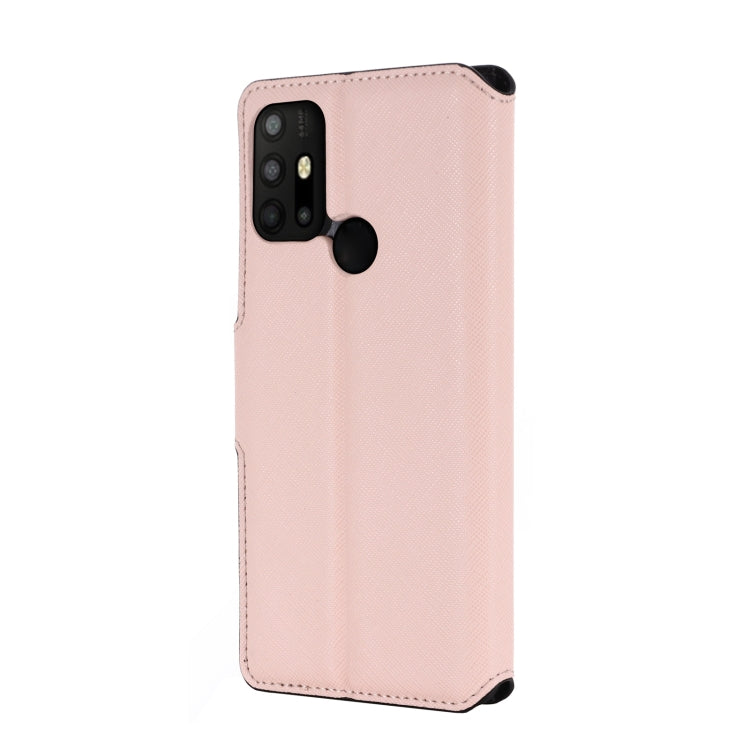 For Motorola Moto G30 / G10 MUXMA MX115 Cross Texture Oil Edge Flip Leather Phone Case