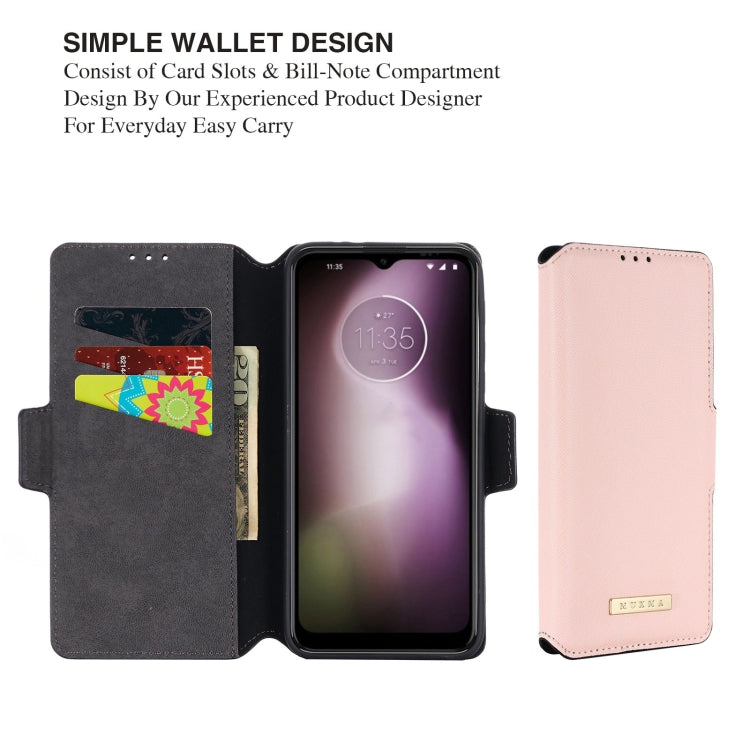 For Motorola Moto G30 / G10 MUXMA MX115 Cross Texture Oil Edge Flip Leather Phone Case