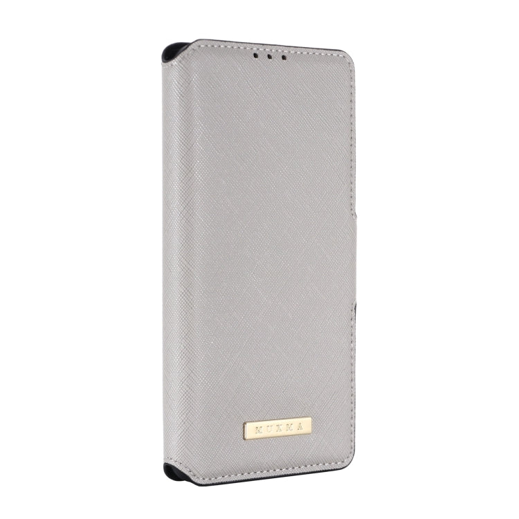 For Motorola Moto G100 MUXMA MX115 Cross Texture Oil Edge Flip Leather Phone Case