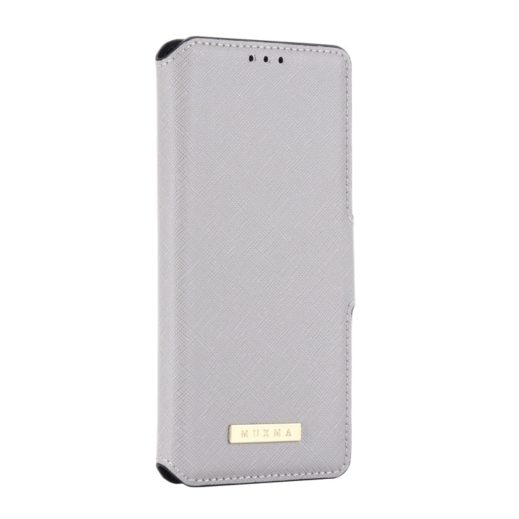 For Sony Xperia 5 II MUXMA MX115 Cross Texture Oil Edge Flip Leather Phone Case
