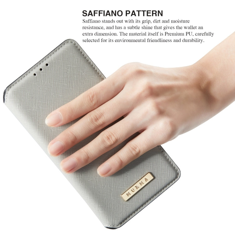 For Sony Xperia 5 II MUXMA MX115 Cross Texture Oil Edge Flip Leather Phone Case