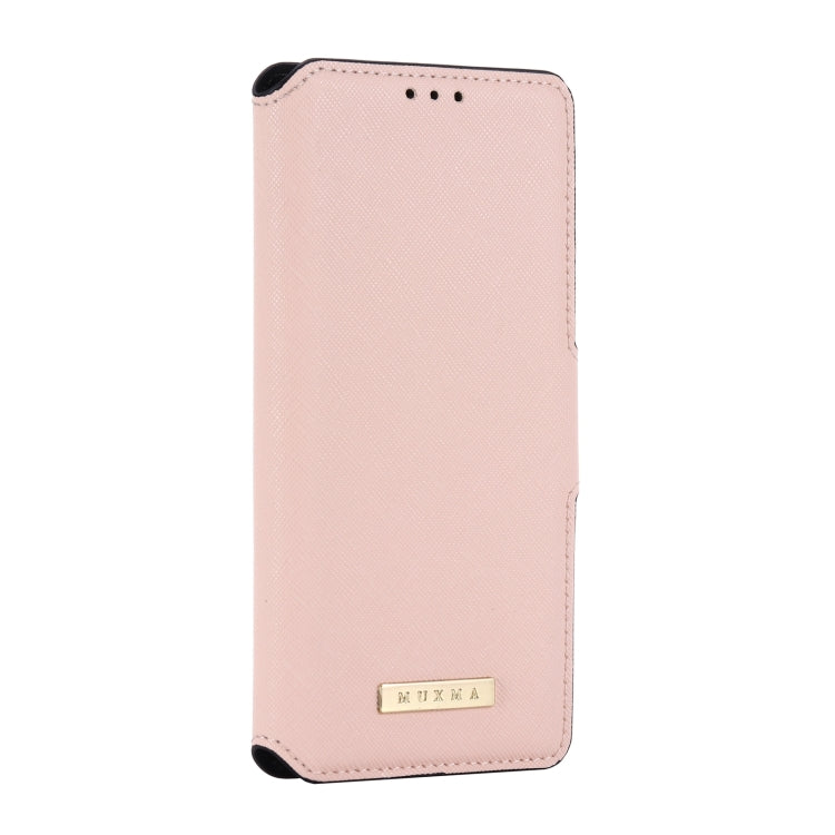 For Sony Xperia 5 II MUXMA MX115 Cross Texture Oil Edge Flip Leather Phone Case