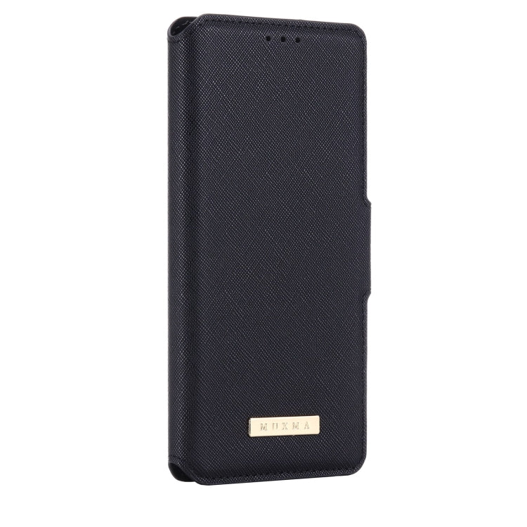 For OnePlus 8T MUXMA MX115 Cross Texture Oil Edge Flip Leather Phone Case