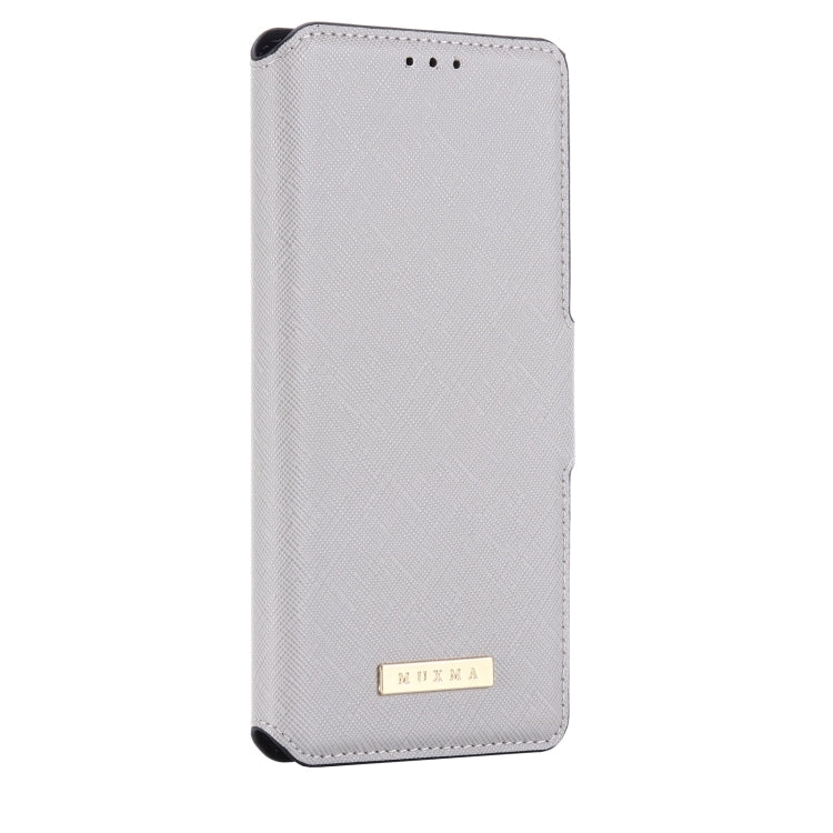 For OnePlus 8T MUXMA MX115 Cross Texture Oil Edge Flip Leather Phone Case