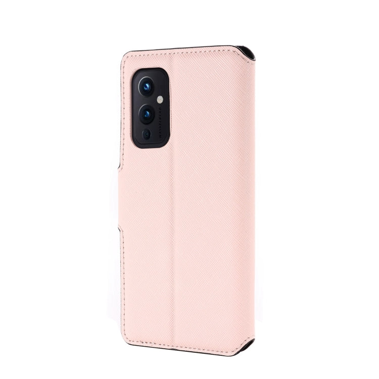 For OnePlus 9 MUXMA MX115 Cross Texture Oil Edge Flip Leather Phone Case