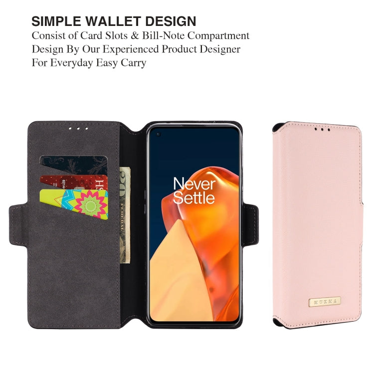 For OnePlus 9 MUXMA MX115 Cross Texture Oil Edge Flip Leather Phone Case