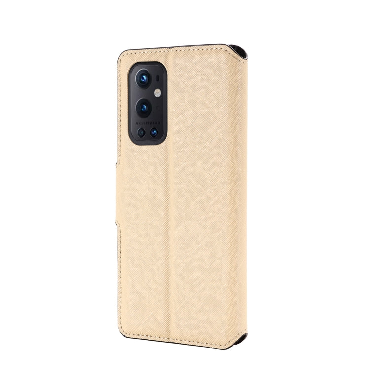 For OnePlus 9 Pro MUXMA MX115 Cross Texture Oil Edge Flip Leather Phone Case