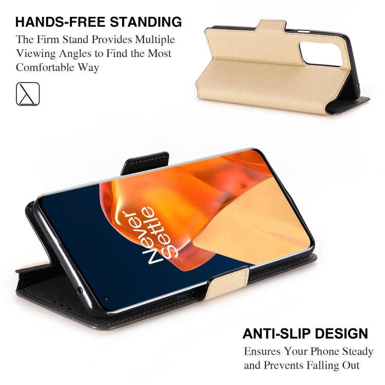 For OnePlus 9 Pro MUXMA MX115 Cross Texture Oil Edge Flip Leather Phone Case