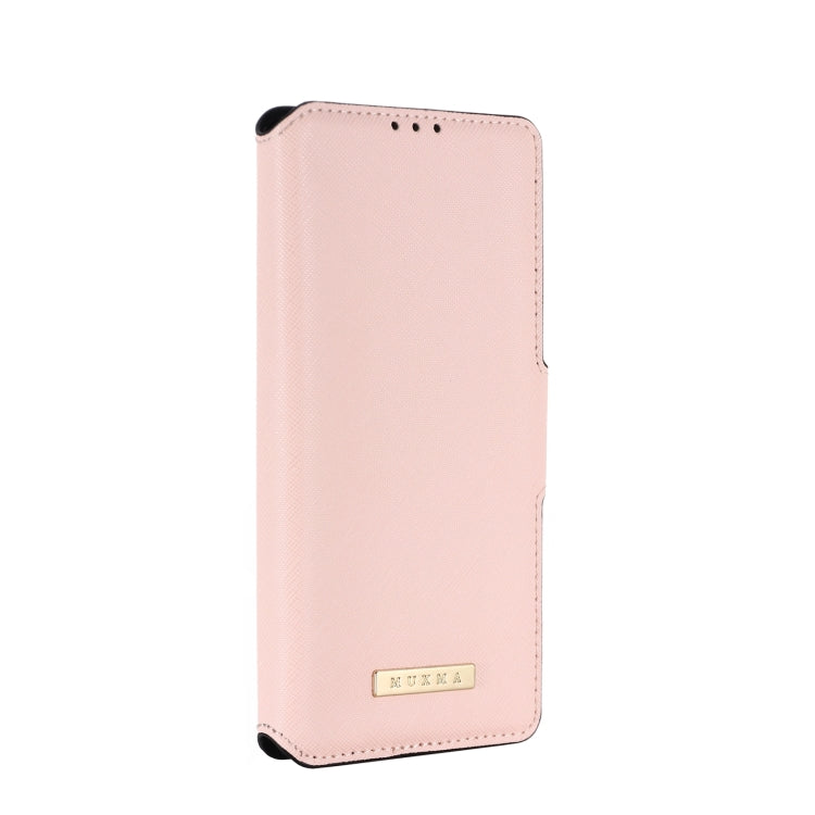 For OnePlus 9R MUXMA MX115 Cross Texture Oil Edge Flip Leather Phone Case