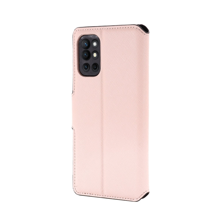 For OnePlus 9R MUXMA MX115 Cross Texture Oil Edge Flip Leather Phone Case