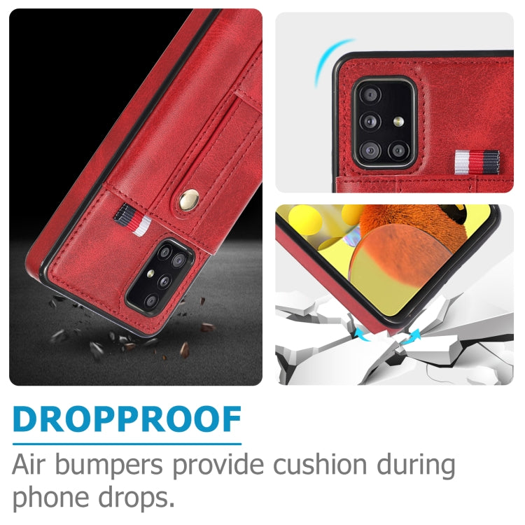 For Samsung Galaxy S20 Wristband Kickstand Wallet Leather Phone Case