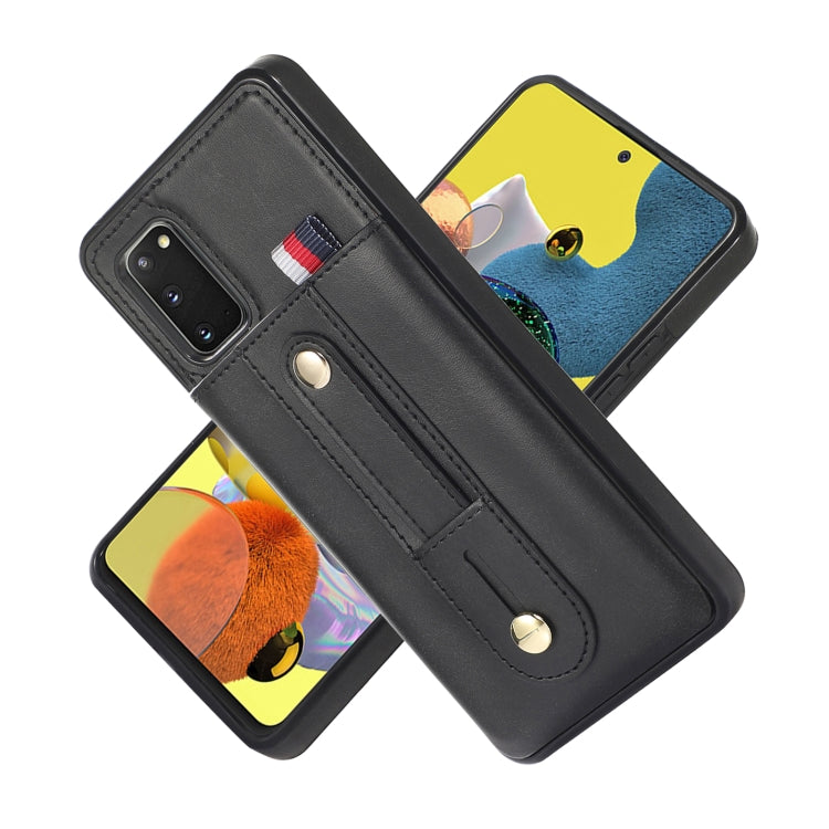 For Samsung Galaxy S20 FE Wristband Kickstand Wallet Leather Phone Case