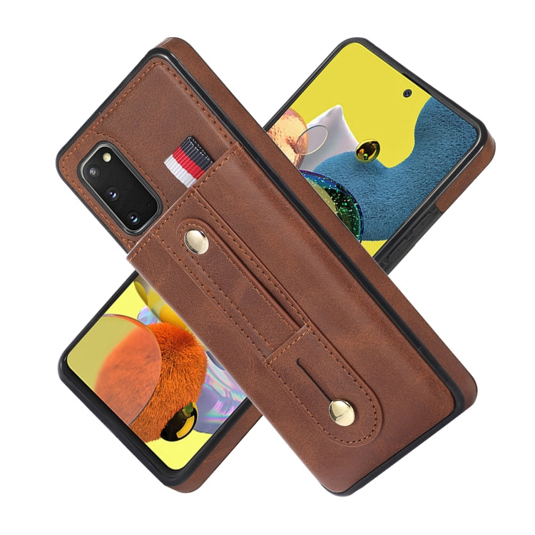 For Samsung Galaxy S20 FE Wristband Kickstand Wallet Leather Phone Case