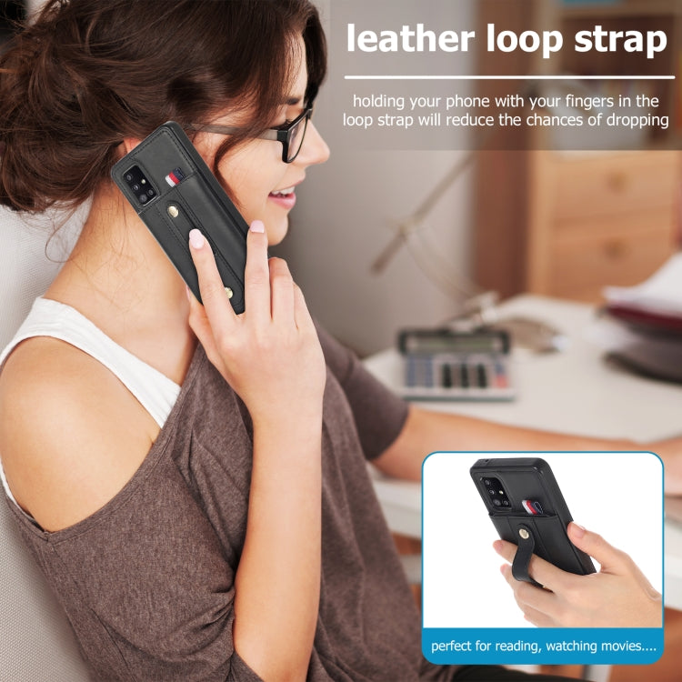 For Samsung Galaxy S20 FE Wristband Kickstand Wallet Leather Phone Case