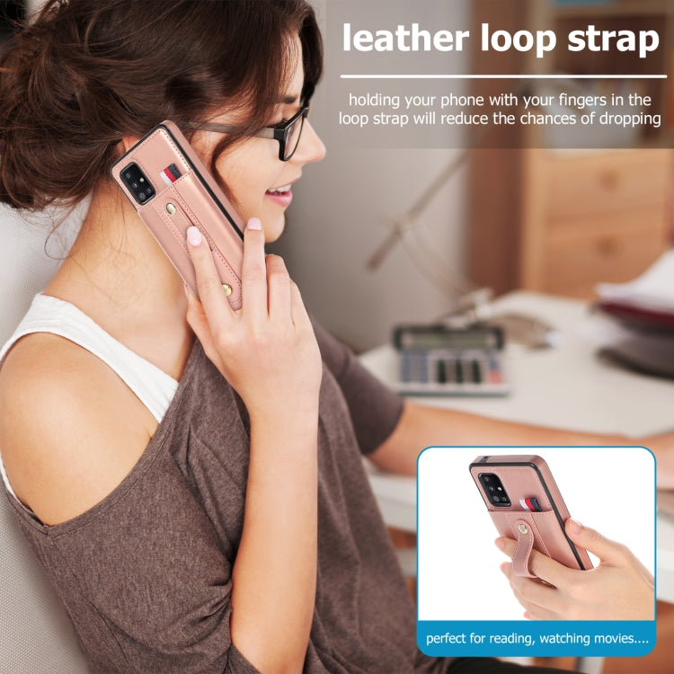 For Samsung Galaxy S20 FE Wristband Kickstand Wallet Leather Phone Case