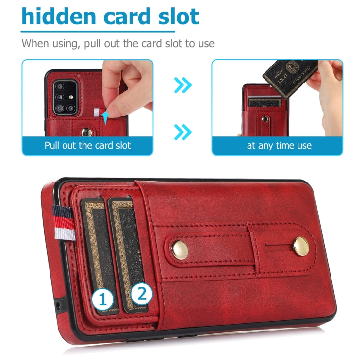 For Samsung Galaxy S20 FE Wristband Kickstand Wallet Leather Phone Case