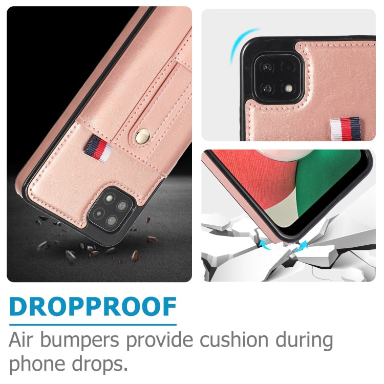 For Samsung Galaxy A12 5G Wristband Kickstand Wallet Leather Phone Case
