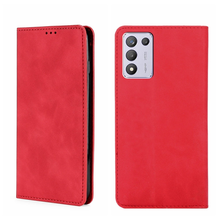 For OPPO K9s/Realme Q3s Skin Feel Magnetic Horizontal Flip Leather Phone Case