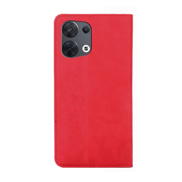 For OPPO Reno8 5G Skin Feel Magnetic Horizontal Flip Leather Phone Case