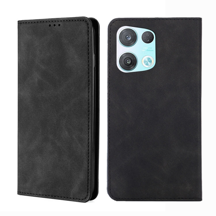 For OPPO Reno8 Pro 5G Skin Feel Magnetic Horizontal Flip Leather Phone Case
