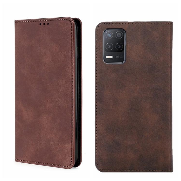 For OPPO Realme V13 5G Skin Feel Magnetic Horizontal Flip Leather Phone Case