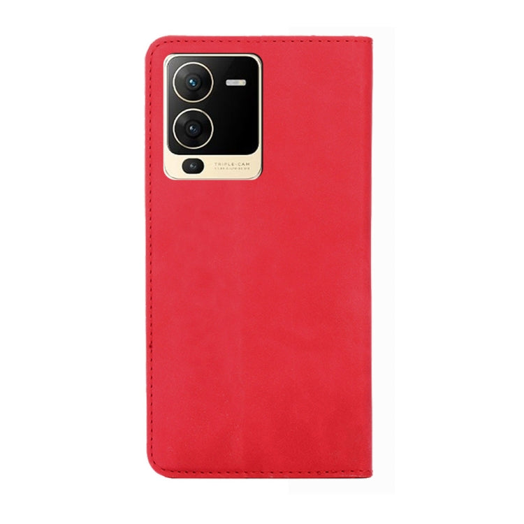 For vivo S15 5G Skin Feel Magnetic Horizontal Flip Leather Phone Case