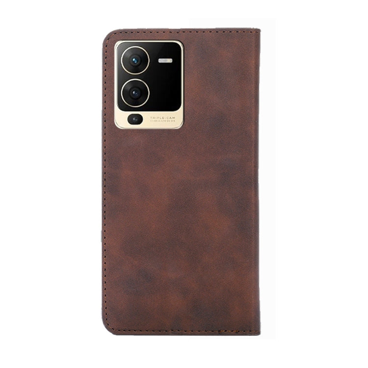 For vivo S15 5G Skin Feel Magnetic Horizontal Flip Leather Phone Case