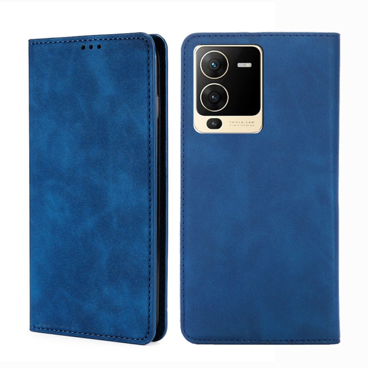 For vivo S15 5G Skin Feel Magnetic Horizontal Flip Leather Phone Case
