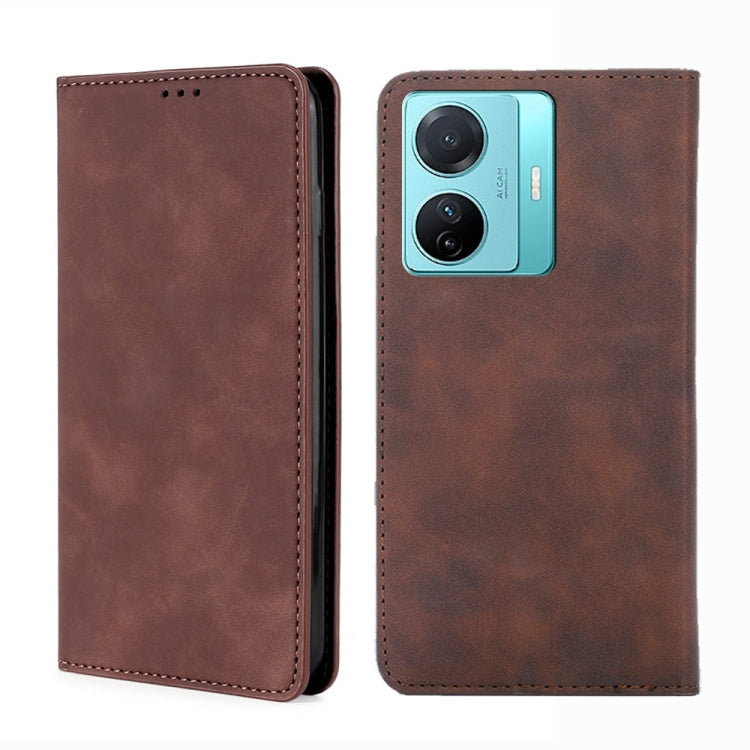 For vivo S15e 5G/T1 Snapdragon 778G Skin Feel Magnetic Horizontal Flip Leather Phone Case