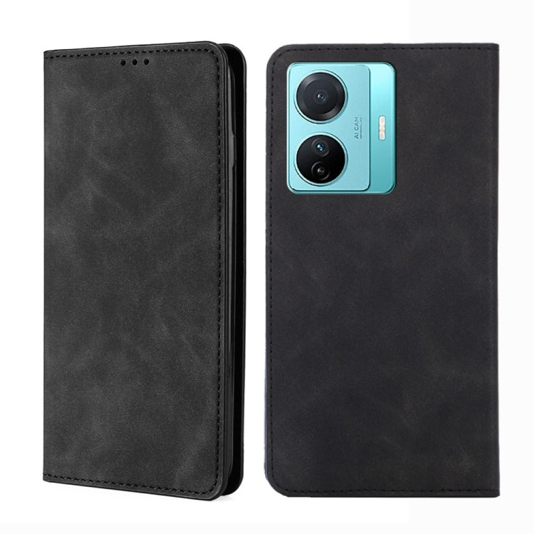 For vivo S15e 5G/T1 Snapdragon 778G Skin Feel Magnetic Horizontal Flip Leather Phone Case