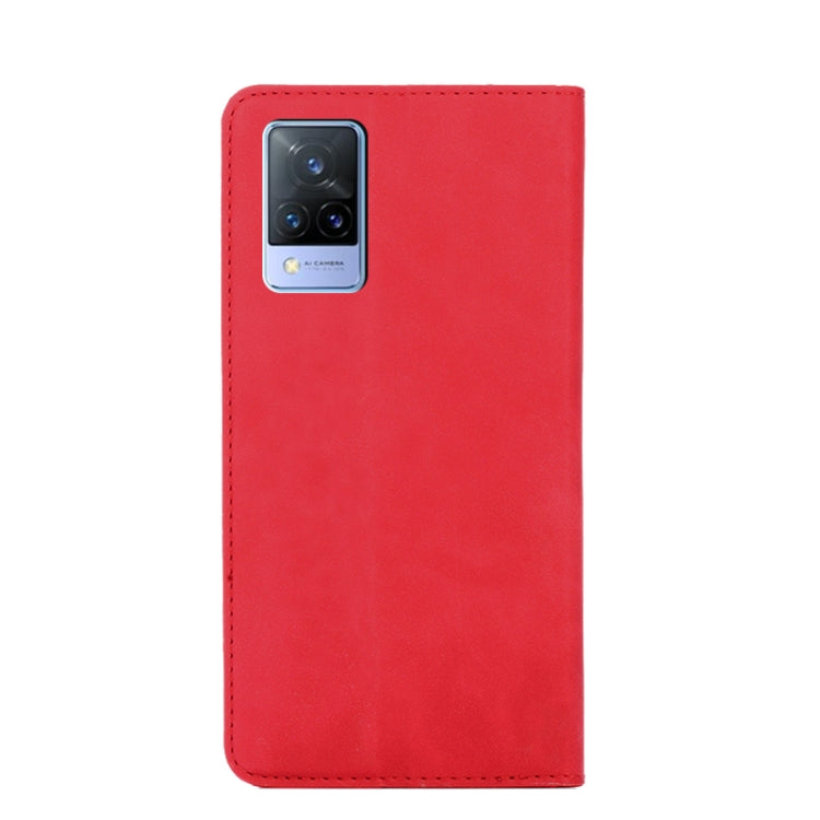 For vivo V21 4G/5G Skin Feel Magnetic Horizontal Flip Leather Phone Case