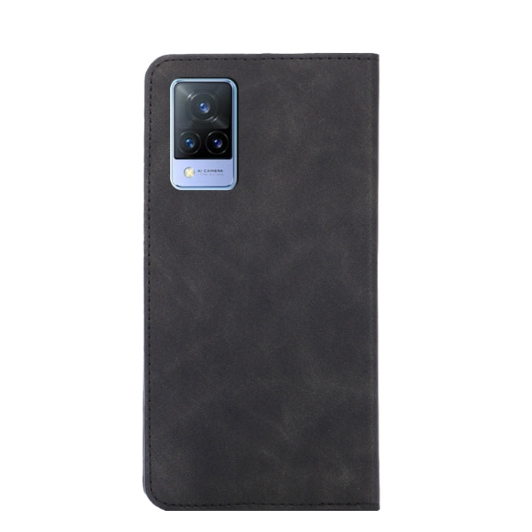 For vivo V21 4G/5G Skin Feel Magnetic Horizontal Flip Leather Phone Case