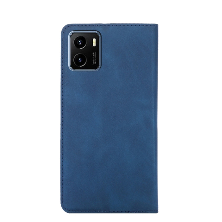 For vivo Y15s Overseas Version Skin Feel Magnetic Horizontal Flip Leather Phone Case