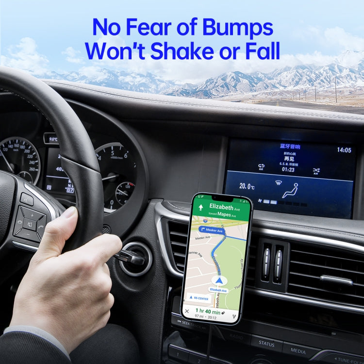 V1 Magnetic Wireless Fast Charging Car Holder(Black)