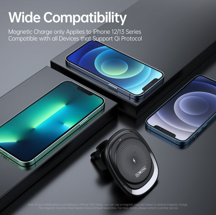 V1 Magnetic Wireless Fast Charging Car Holder(Black)