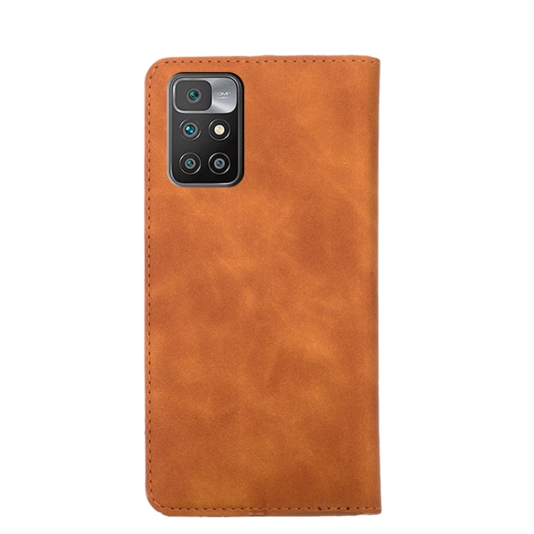 For Xiaomi Redmi 10 Skin Feel Magnetic Flip Leather Phone Case