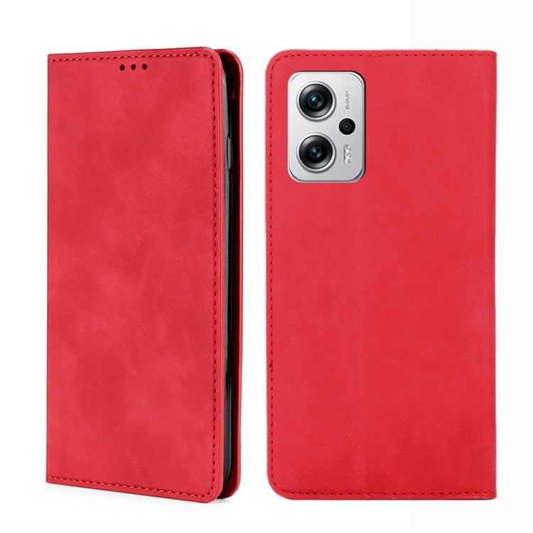 For Xiaomi Redmi Note 11T Pro 5G/Note 11T Pro+ 5G Skin Feel Magnetic Flip Leather Phone Case