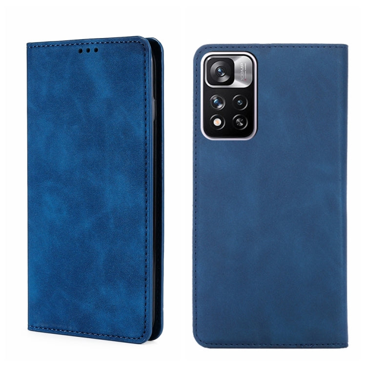 For Xiaomi Redmi Note 11 Pro/Note11 Pro+ 5G Skin Feel Magnetic Flip Leather Phone Case