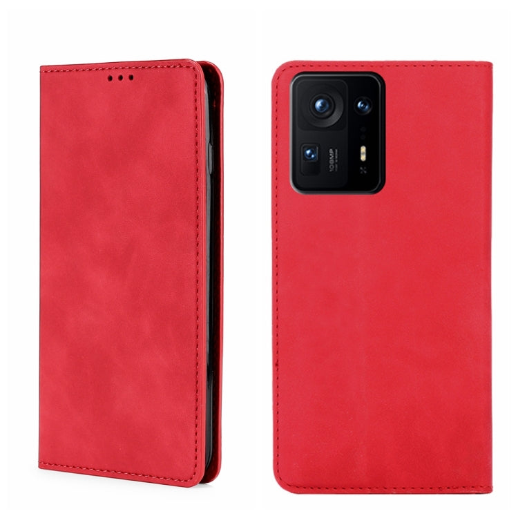 For Xiaomi Mix 4 Skin Feel Magnetic Flip Leather Phone Case