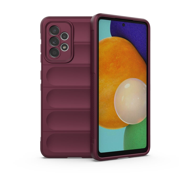 For Samsung Galaxy A52 5G Magic Shield TPU + Flannel Phone Case