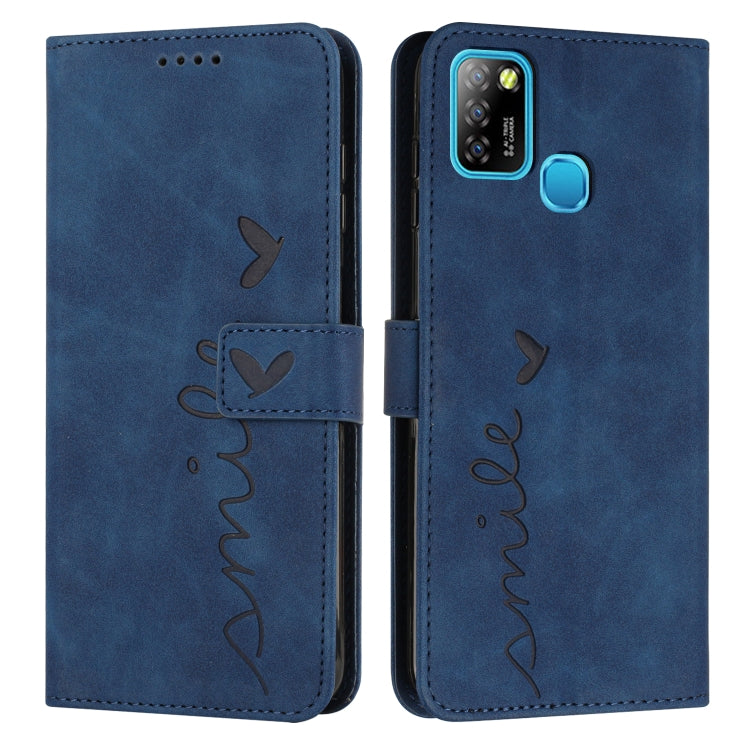 For Infinix Smart 5 / Hot 10 Lite Skin Feel Heart Pattern Leather Phone Case