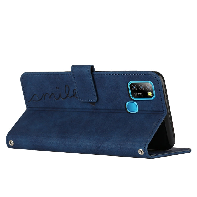 For Infinix Smart 5 / Hot 10 Lite Skin Feel Heart Pattern Leather Phone Case