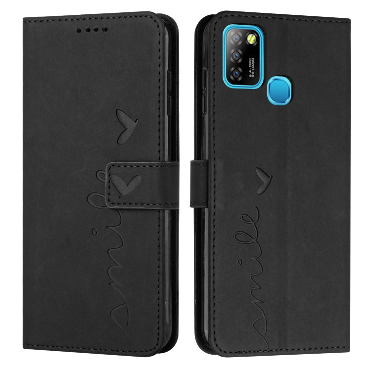 For Infinix Smart 5 / Hot 10 Lite Skin Feel Heart Pattern Leather Phone Case