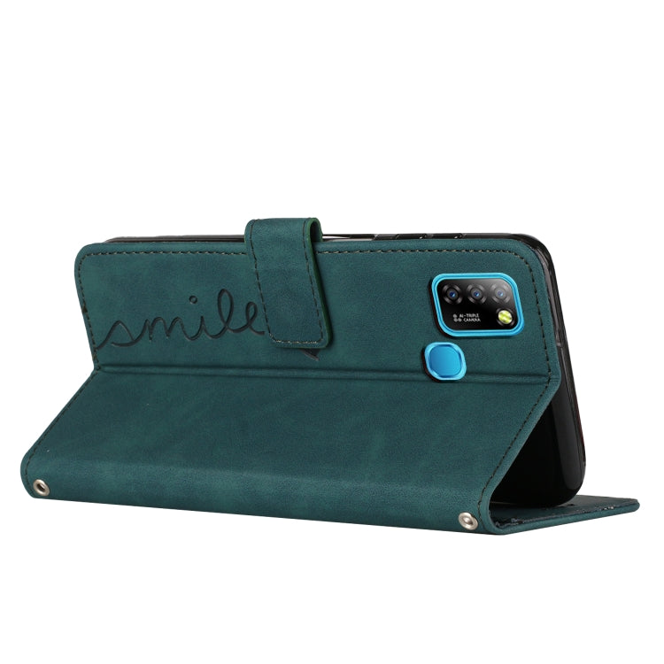 For Infinix Smart 5 / Hot 10 Lite Skin Feel Heart Pattern Leather Phone Case