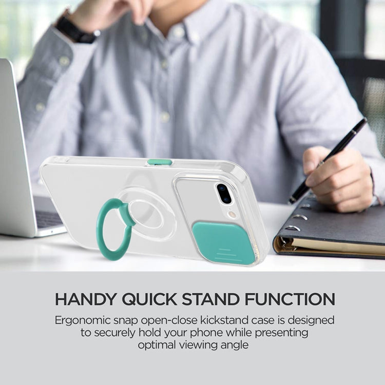 For iPhone SE 2022 / SE 2020 / 8 / 7 Sliding Camera Cover Design TPU Phone Case