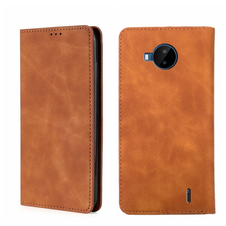 For Nokia C20 Plus Skin Feel Magnetic Horizontal Flip Leather Phone Case
