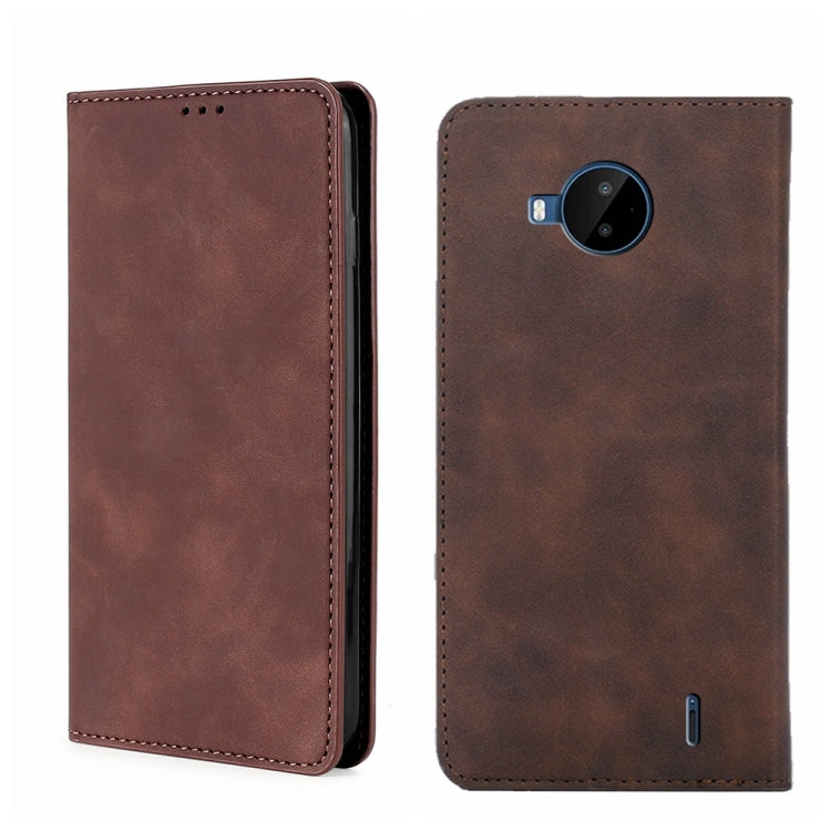 For Nokia C20 Plus Skin Feel Magnetic Horizontal Flip Leather Phone Case